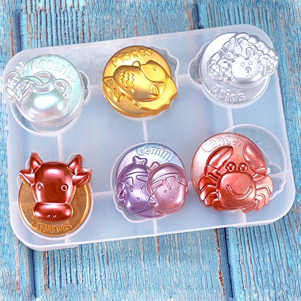 PandaHall Silicone Molds, Resin Casting Molds, For UV Resin, Epoxy Resin Jewelry Making, Twelve Constellations, White, 18.3x12.9cm, Inner...
PandaHall Silicone Molds, Resin Casting Molds, For UV Resin, Epoxy Resin Jewelry Making, Twelve Constellations, White, 18.3x12.9cm, Inner...