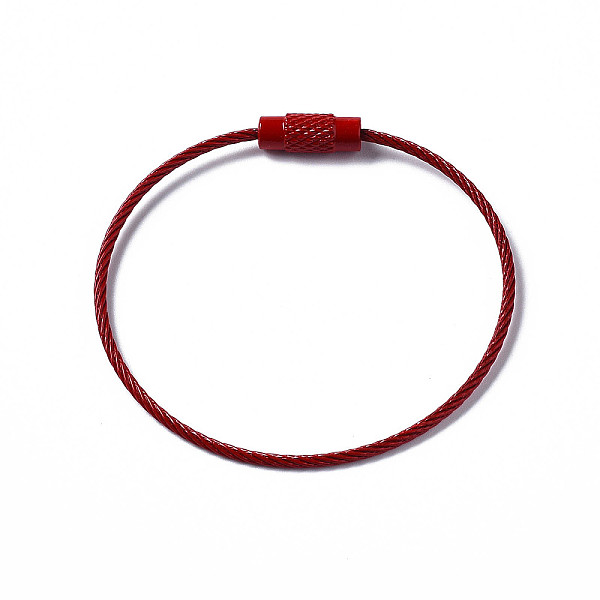 PandaHall Spray Painted 201 Stainless Steel Wire Cable Keychains, Key Rings for Outdoor, Hanging Luggage Tags, Keys and ID Tag Keepers, Red...
PandaHall Spray Painted 201 Stainless Steel Wire Cable Keychains, Key Rings for Outdoor, Hanging Luggage Tags, Keys and ID Tag Keepers, Red...