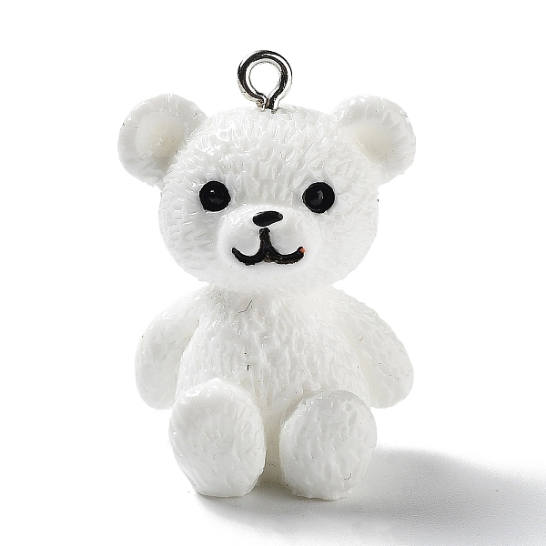 PandaHall Opaque Resin Pendants, Animal Charms with Platinum Plated Iron Loops, Bear, 30x21x19.5mm, Hole: 2mm Iron+Resin Bear White
PandaHall Opaque Resin Pendants, Animal Charms with Platinum Plated Iron Loops, Bear, 30x21x19.5mm, Hole: 2mm Iron+Resin Bear White