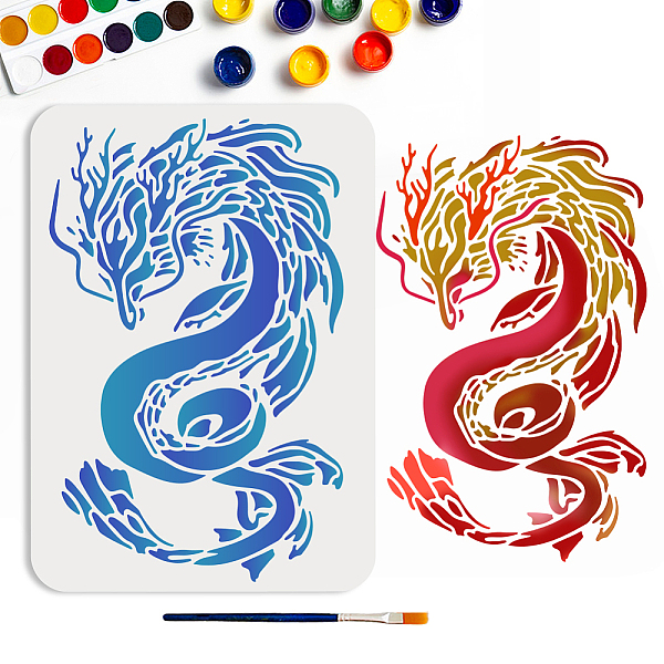 PandaHall Dragon Stencil 11.7×8.3inch Large Water Dragon Stencils for Painting with Paint Brush Reusable Chinese Dragon Drawing Template for...
PandaHall Dragon Stencil 11.7×8.3inch Large Water Dragon Stencils for Painting with Paint Brush Reusable Chinese Dragon Drawing Template for...