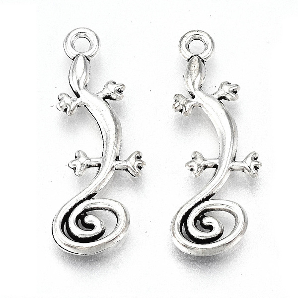 PandaHall Tibetan Style Alloy Pendants, Lead Free & Cadmium Free, Gecko, Antique Silver, 29x10.5x2mm, Hole: 1.8mm, about 410pcs/500g Alloy...
PandaHall Tibetan Style Alloy Pendants, Lead Free & Cadmium Free, Gecko, Antique Silver, 29x10.5x2mm, Hole: 1.8mm, about 410pcs/500g Alloy...