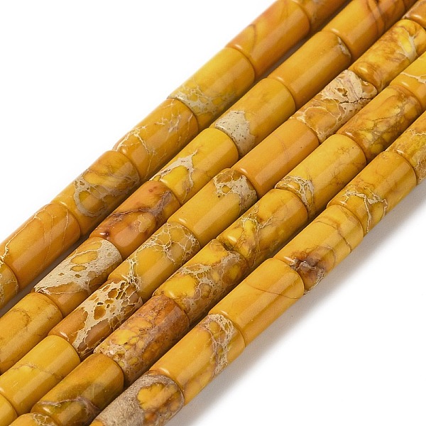 PandaHall Natural Imperial Jasper Beads Strands, Dyed, Column, Gold, 8x4.5mm, Hole: 1.2mm, about 50pcs/strand, 15.75''(40cm) Imperial Jasper...
PandaHall Natural Imperial Jasper Beads Strands, Dyed, Column, Gold, 8x4.5mm, Hole: 1.2mm, about 50pcs/strand, 15.75''(40cm) Imperial Jasper...