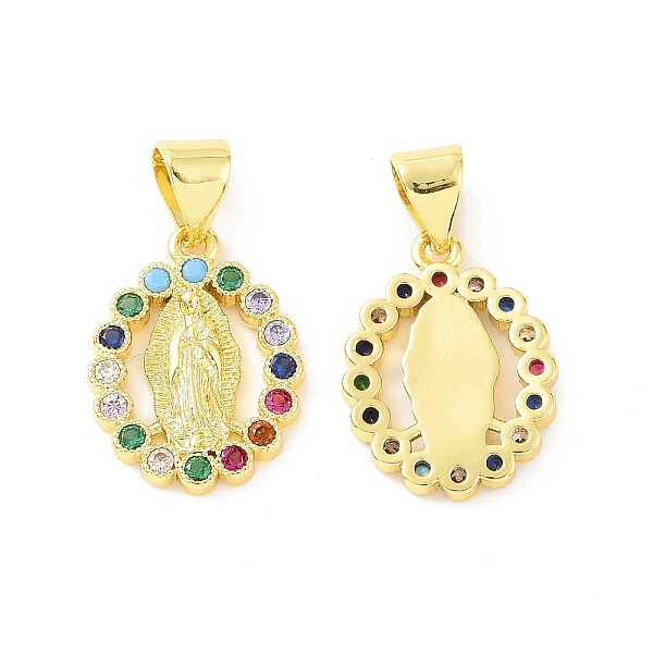 PandaHall Rack Plating Eco-Friendly Brass Micro Pave Cubic Zirconia Pendants, Lead Free & Cadmium Free & Nickel Free, Oval with Religion...
PandaHall Rack Plating Eco-Friendly Brass Micro Pave Cubic Zirconia Pendants, Lead Free & Cadmium Free & Nickel Free, Oval with Religion...