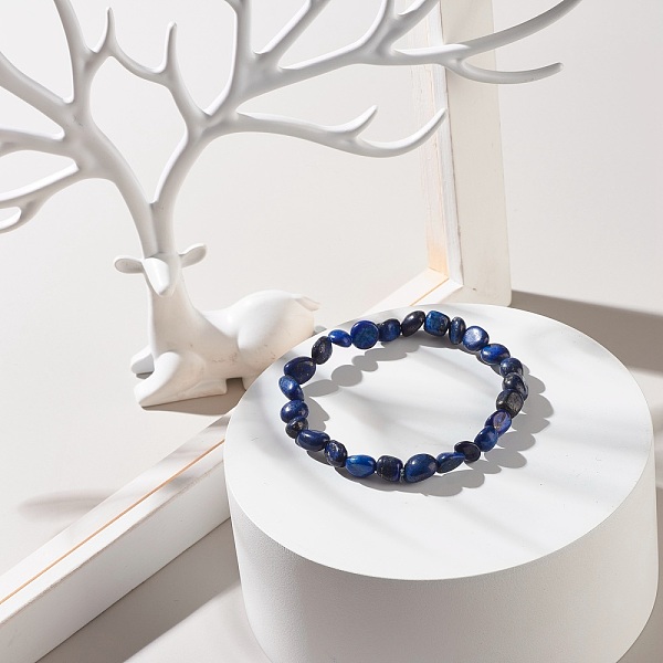 PandaHall Natural Lapis Lazuli Nuggets Beads Stretch Bracelet, Reiki Bracelet for Men Women, Inner Diameter: 2 inch(5cm) Lapis Lazuli
PandaHall Natural Lapis Lazuli Nuggets Beads Stretch Bracelet, Reiki Bracelet for Men Women, Inner Diameter: 2 inch(5cm) Lapis Lazuli