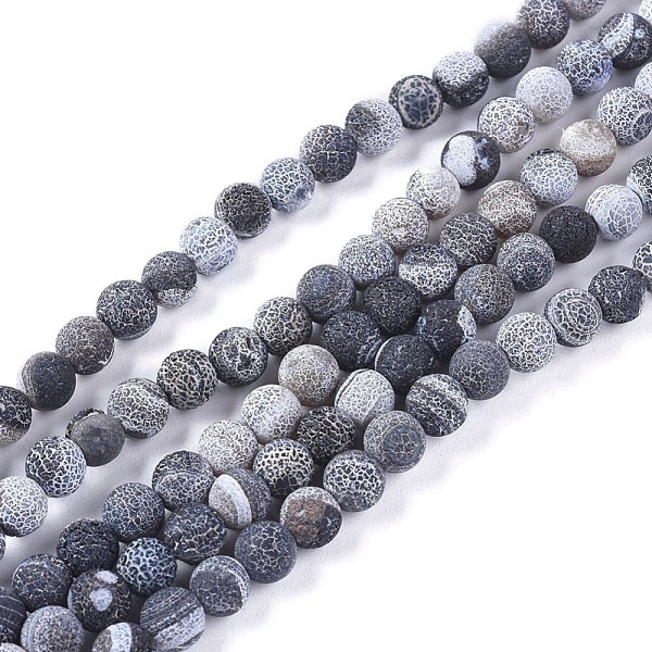 PandaHall Natural Weathered Agate Beads Strands, Dyed & Heated, Frosted, Round, Black, 6mm, Hole: 1.2mm, about 62pcs/strand, 13.77 inch...
PandaHall Natural Weathered Agate Beads Strands, Dyed & Heated, Frosted, Round, Black, 6mm, Hole: 1.2mm, about 62pcs/strand, 13.77 inch...