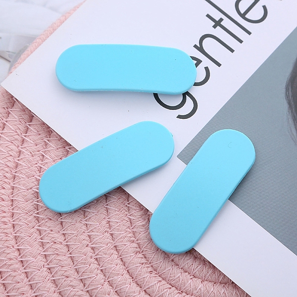 PandaHall Frosted Plastic Snap Hair Clips, with Metal Clip, for Women and Girls, Rounded Rectangle, Deep Sky Blue, 56x20mm Plastic
PandaHall Frosted Plastic Snap Hair Clips, with Metal Clip, for Women and Girls, Rounded Rectangle, Deep Sky Blue, 56x20mm Plastic