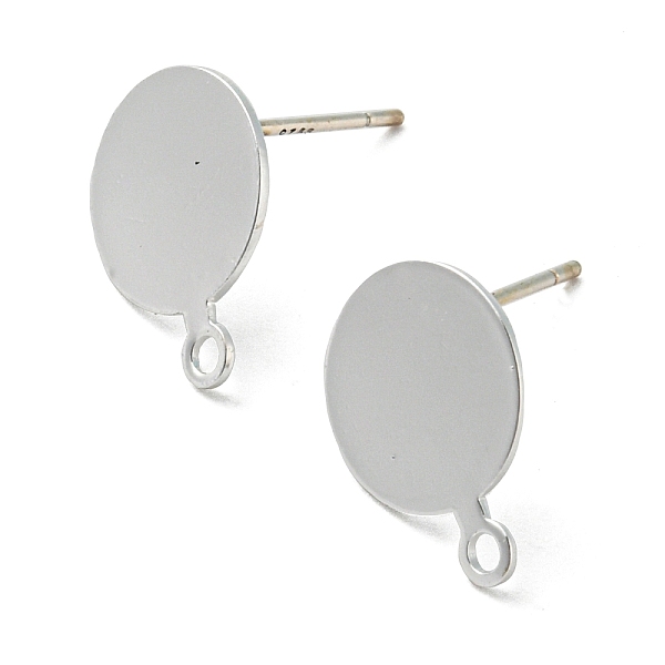 PandaHall Brass Stud Earring Findings, with 925 Silver Pin, Long-Lasting Plated, Cadmium Free & Lead Free, Silver, 13.5x10mm, Hole: 1.4mm...
PandaHall Brass Stud Earring Findings, with 925 Silver Pin, Long-Lasting Plated, Cadmium Free & Lead Free, Silver, 13.5x10mm, Hole: 1.4mm...