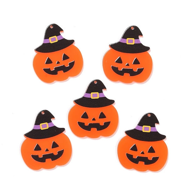 PandaHall Acrylic Pendants, for Halloween, Pumpkin with Hat, Dark Orange, 38x33x2mm, Hole: 1.5mm Acrylic Pumpkin
PandaHall Acrylic Pendants, for Halloween, Pumpkin with Hat, Dark Orange, 38x33x2mm, Hole: 1.5mm Acrylic Pumpkin