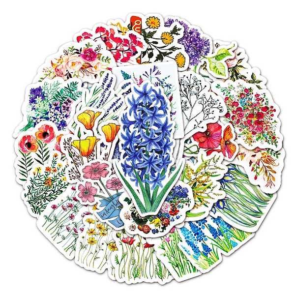 PandaHall 50Pcs Mixed Styles Flower Pattern Waterproof PVC Plastic Stickers, Self Adhesive Picture Stickers, for Water Bottles, Laptop..., Multicolor
PandaHall 50Pcs Mixed Styles Flower Pattern Waterproof PVC Plastic Stickers, Self Adhesive Picture Stickers, for Water Bottles, Laptop..., Multicolor