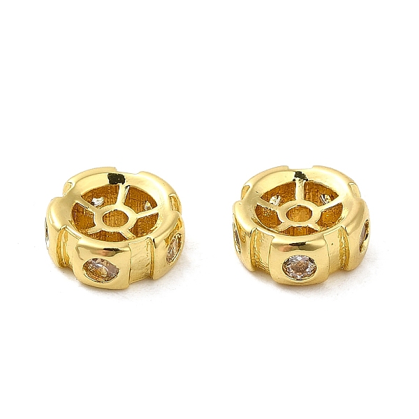 PandaHall Rack Plating Brass Micro Pave Cubic Zirconia Spacer Beads, Cadmium Free & Lead Free, Flower, Real 18K Gold Plated, 8x3mm, Hole..., Clear
PandaHall Rack Plating Brass Micro Pave Cubic Zirconia Spacer Beads, Cadmium Free & Lead Free, Flower, Real 18K Gold Plated, 8x3mm, Hole..., Clear