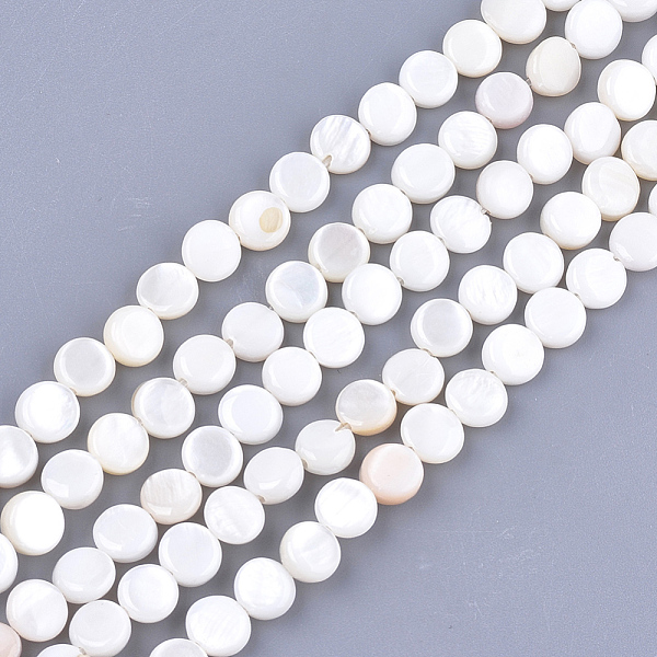 PandaHall Freshwater Shell Beads Strands, Flat Round, Seashell Color, 6x2~3mm, Hole: 0.5mm, about 64~68pcs/strand, 14.5 inch Freshwater...
PandaHall Freshwater Shell Beads Strands, Flat Round, Seashell Color, 6x2~3mm, Hole: 0.5mm, about 64~68pcs/strand, 14.5 inch Freshwater...