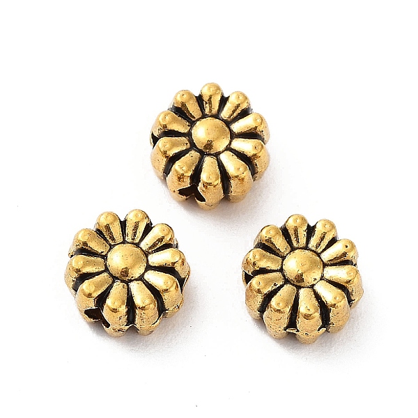 PandaHall Tibetan Style Alloy Beads, Cadmium Free & Lead Free, Flower, Antique Golden, 6x6x3.5mm, Hole: 1.4mm Alloy Flower
PandaHall Tibetan Style Alloy Beads, Cadmium Free & Lead Free, Flower, Antique Golden, 6x6x3.5mm, Hole: 1.4mm Alloy Flower