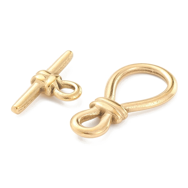 PandaHall Vacuum Plating 304 Stainless Steel Toggle Clasps, Golden, Bar: 26x13.5x4.5mm, hole: 4x3mm, Clasp: 34x17x4mm, small inner diameter...
PandaHall Vacuum Plating 304 Stainless Steel Toggle Clasps, Golden, Bar: 26x13.5x4.5mm, hole: 4x3mm, Clasp: 34x17x4mm, small inner diameter...