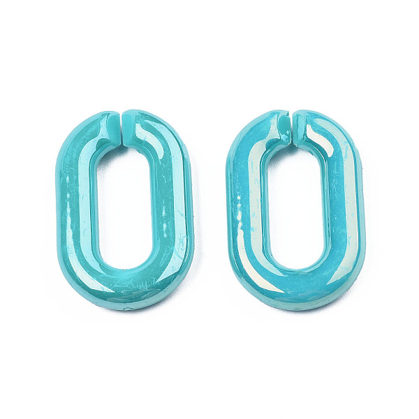 PandaHall Opaque Acrylic Linking Rings, Quick Link Connectors, for Cable Chains Making, Pearlized, Oval, Cyan, 31x19.5x5.5mm, Inner Diameter...
PandaHall Opaque Acrylic Linking Rings, Quick Link Connectors, for Cable Chains Making, Pearlized, Oval, Cyan, 31x19.5x5.5mm, Inner Diameter...