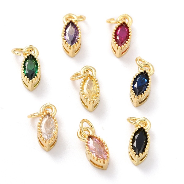 PandaHall Real 18K Gold Plated Brass Micro Pave Cubic Zirconia Charms, with Jump Ring, Long-Lasting Plated, Horse Eye, Mixed Color..., Multicolor
PandaHall Real 18K Gold Plated Brass Micro Pave Cubic Zirconia Charms, with Jump Ring, Long-Lasting Plated, Horse Eye, Mixed Color..., Multicolor