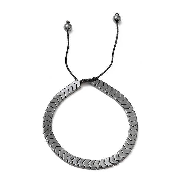 PandaHall Synthetic Non-magnetic Hematite Arrow Braided Bead Bracelets, Gunmetal, Inner Diameter: 2-1/2~3-7/8 inch(6.4~9.8cm) Hematite Black
PandaHall Synthetic Non-magnetic Hematite Arrow Braided Bead Bracelets, Gunmetal, Inner Diameter: 2-1/2~3-7/8 inch(6.4~9.8cm) Hematite Black