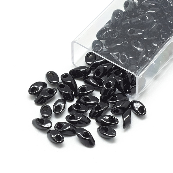 PandaHall MiYuki Long Magatama Beads, Japanese Seed Beads, (LMA401) Opaque Black, 7x4mm, Hole: 1mm, about 3500pcs/bag, 450g/bag Glass Black
PandaHall MiYuki Long Magatama Beads, Japanese Seed Beads, (LMA401) Opaque Black, 7x4mm, Hole: 1mm, about 3500pcs/bag, 450g/bag Glass Black