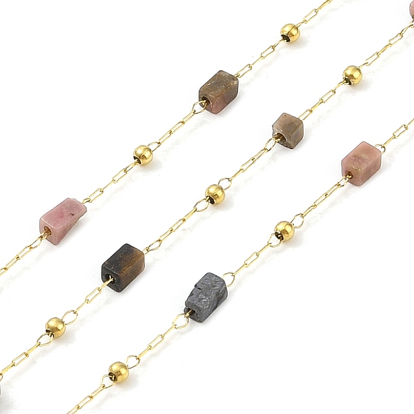 PandaHall Ion Plating(IP) 304 Stainless Steel Link Chains, Natural Rhodochrosite Beads & Spool, Soldered, Real 18K Gold Plated...
PandaHall Ion Plating(IP) 304 Stainless Steel Link Chains, Natural Rhodochrosite Beads & Spool, Soldered, Real 18K Gold Plated...