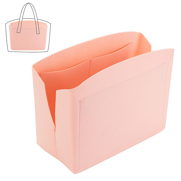 PandaHall Felt Purse Organizer Insert, Women's Tote Bag Liner, with Alloy Zipper, Dark Salmon, 23x30x2.6cm Fibre
PandaHall Felt Purse Organizer Insert, Women's Tote Bag Liner, with Alloy Zipper, Dark Salmon, 23x30x2.6cm Fibre