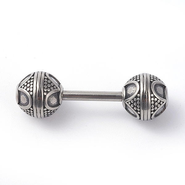 PandaHall 316 Surgical Stainless Steel Beads, Dumbbell, Antique Silver, 31x9.5mm, Hole: 1mm 316 Surgical Stainless Steel Sports
PandaHall 316 Surgical Stainless Steel Beads, Dumbbell, Antique Silver, 31x9.5mm, Hole: 1mm 316 Surgical Stainless Steel Sports