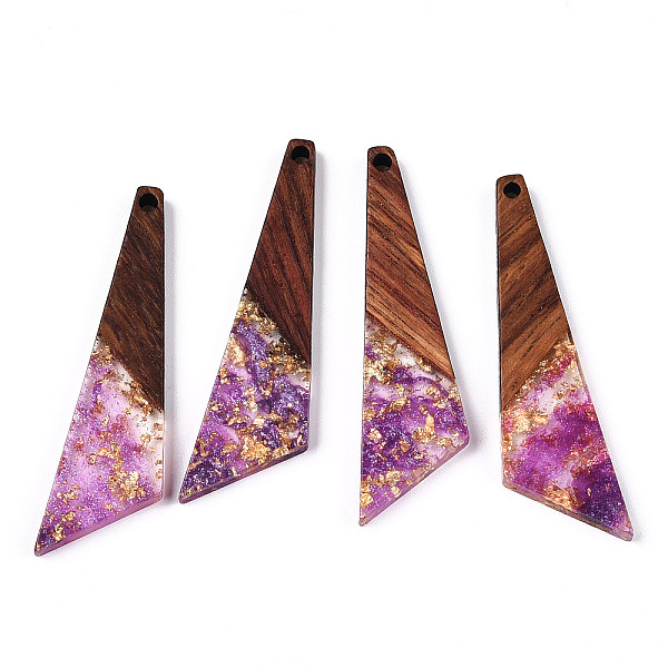 PandaHall Transparent Resin & Walnut Wood Pendants, with Gold Foil, Quadrilateral Charms, Medium Orchid, 49x13x3.5mm, Hole: 2mm Resin+Wood...
PandaHall Transparent Resin & Walnut Wood Pendants, with Gold Foil, Quadrilateral Charms, Medium Orchid, 49x13x3.5mm, Hole: 2mm Resin+Wood...