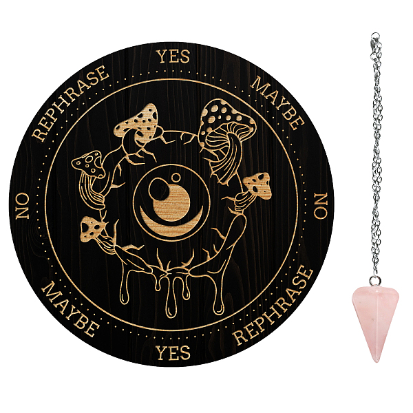 PandaHall AHADEMAKER Divination Sets, including 1Pc PVC Plastic Pendulum Board, 1Pc 304 Stainless Steel Cable Chain Necklaces, 1Pc Natural...
PandaHall AHADEMAKER Divination Sets, including 1Pc PVC Plastic Pendulum Board, 1Pc 304 Stainless Steel Cable Chain Necklaces, 1Pc Natural...