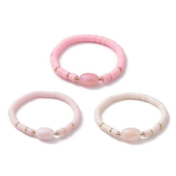 PandaHall 3Pcs 3 Color Polymer Clay Heishi Surfer Stretch Bracelets Set, Oval Acrylic Stackable Bracelets, Mixed Color, Inner Diameter..., Multicolor
PandaHall 3Pcs 3 Color Polymer Clay Heishi Surfer Stretch Bracelets Set, Oval Acrylic Stackable Bracelets, Mixed Color, Inner Diameter..., Multicolor