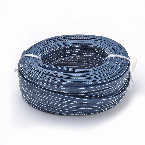 PandaHall Leather Cords, Stitching, Steel Blue, 10x2mm, about 50Yards/Bundle(150 Feet/Bundle) Leather Flat Blue
PandaHall Leather Cords, Stitching, Steel Blue, 10x2mm, about 50Yards/Bundle(150 Feet/Bundle) Leather Flat Blue