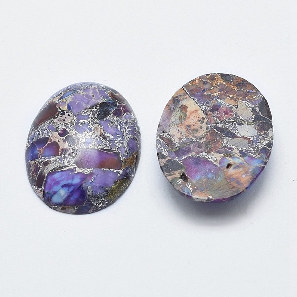 PandaHall Natural Regalite/Imperial Jasper/Sea Sediment Jasper Cabochons, with Silver Line, Flat Oval, 30x22~22.5x6~6.5mm Imperial Jasper...
PandaHall Natural Regalite/Imperial Jasper/Sea Sediment Jasper Cabochons, with Silver Line, Flat Oval, 30x22~22.5x6~6.5mm Imperial Jasper...