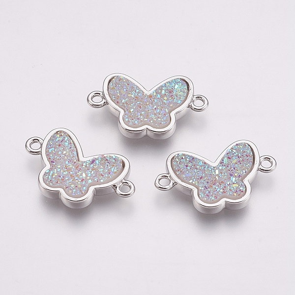 PandaHall Druzy Resin Links connectors, with Brass Findings, Butterfly, Golden, Bisque, 13x22x3~4mm, Hole: 2mm Brass+Resin Butterfly Orange
PandaHall Druzy Resin Links connectors, with Brass Findings, Butterfly, Golden, Bisque, 13x22x3~4mm, Hole: 2mm Brass+Resin Butterfly Orange
