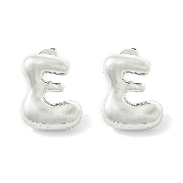 PandaHall Rack Plating Brass Earrings, Cadmium Free & Lead Free, Long-Lasting Plated, Stud Earrings, Alphabet, Platinum, Letter E, 14x11.5mm...
PandaHall Rack Plating Brass Earrings, Cadmium Free & Lead Free, Long-Lasting Plated, Stud Earrings, Alphabet, Platinum, Letter E, 14x11.5mm...