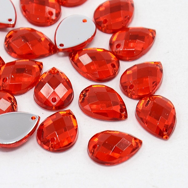 PandaHall Sew on Rhinestone, Taiwan Acrylic Rhinestone, Two Holes, Garments Accessories, Red, teardrop, about 10mm wide, 14mm long, 4mm...
PandaHall Sew on Rhinestone, Taiwan Acrylic Rhinestone, Two Holes, Garments Accessories, Red, teardrop, about 10mm wide, 14mm long, 4mm...