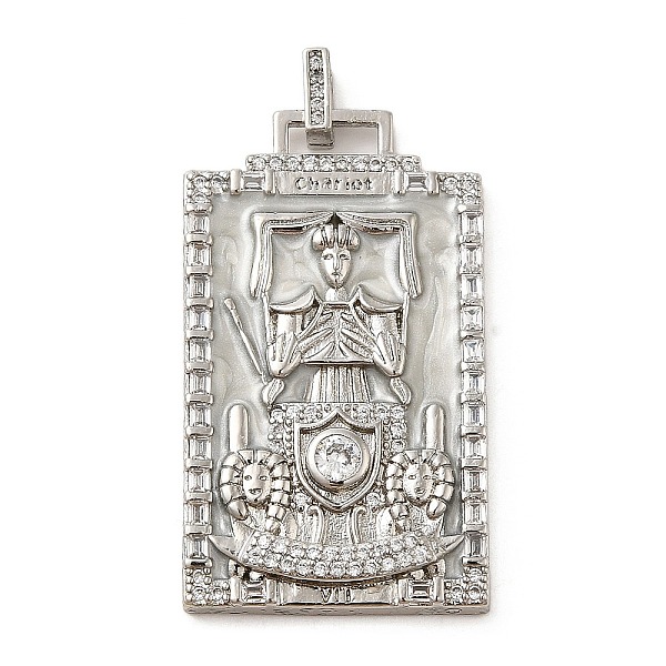 PandaHall Brass Micro Pave Cubic Zirconia Pendants with Enamel, Tarot, White, 39.5x23x2.5mm, Hole: 4.5x2mm Brass+Cubic Zirconia+Enamel Tarot...
PandaHall Brass Micro Pave Cubic Zirconia Pendants with Enamel, Tarot, White, 39.5x23x2.5mm, Hole: 4.5x2mm Brass+Cubic Zirconia+Enamel Tarot...