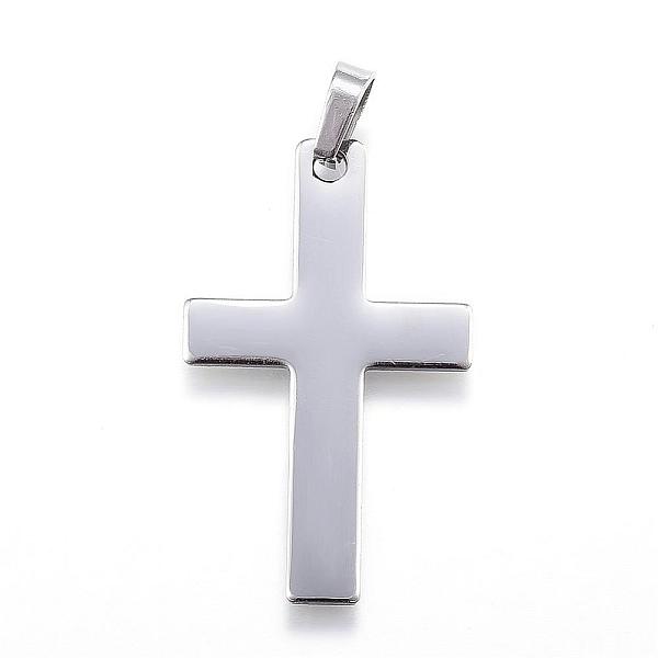 PandaHall 304 Stainless Steel Pendants, Latin Cross, Stainless Steel Color, 36.5x22x1mm, Hole: 4x7mm 304 Stainless Steel Cross
PandaHall 304 Stainless Steel Pendants, Latin Cross, Stainless Steel Color, 36.5x22x1mm, Hole: 4x7mm 304 Stainless Steel Cross