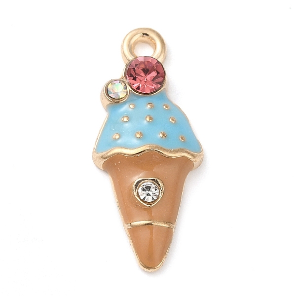 PandaHall Light Gold Plated Alloy Enamel Pendants, with Rhinestone, Long-Lasting Plated, Ice Cream Charm, Light Blue, 22.5x9.5x3.5mm, Hole...
PandaHall Light Gold Plated Alloy Enamel Pendants, with Rhinestone, Long-Lasting Plated, Ice Cream Charm, Light Blue, 22.5x9.5x3.5mm, Hole...