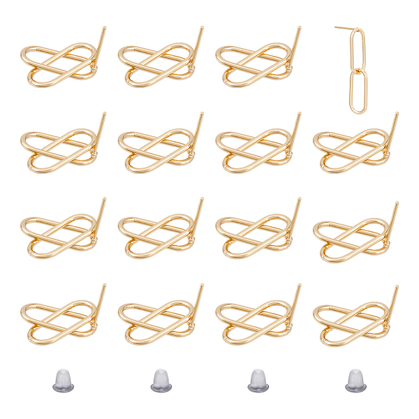 PandaHall SUPERFINDINGS Oval Brass Stud Earring Components, with Plastic Ear Nuts, Real 18K Gold Plated, Stud Earring Components: 31x7.5mm...
PandaHall SUPERFINDINGS Oval Brass Stud Earring Components, with Plastic Ear Nuts, Real 18K Gold Plated, Stud Earring Components: 31x7.5mm...