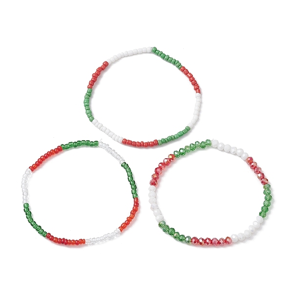 PandaHall 3Pcs 3 Styles Christmas Glass Seed Beaded Stretch Bracelet Sets, Stackable Bracelets for Women Men, Mixed Color, Inner Diameter..., Multicolor
PandaHall 3Pcs 3 Styles Christmas Glass Seed Beaded Stretch Bracelet Sets, Stackable Bracelets for Women Men, Mixed Color, Inner Diameter..., Multicolor