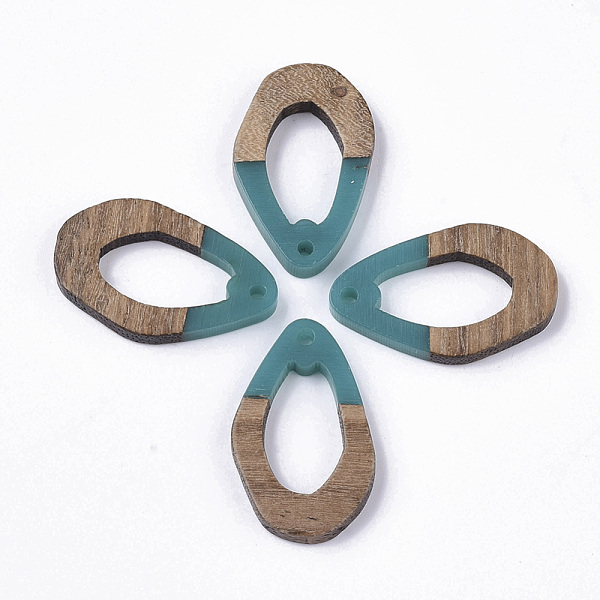 PandaHall Resin & Walnut Wood Pendants, Teardrop, Dark Cyan, 28x17.5x3mm, Hole: 1.8mm Resin+Wood Teardrop Cyan
PandaHall Resin & Walnut Wood Pendants, Teardrop, Dark Cyan, 28x17.5x3mm, Hole: 1.8mm Resin+Wood Teardrop Cyan