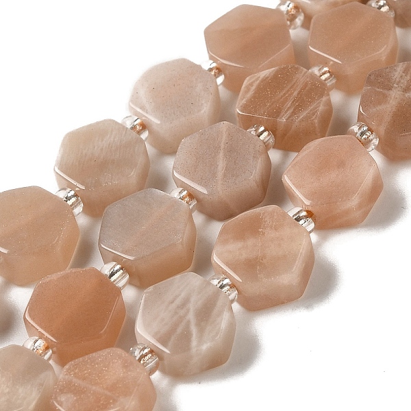 PandaHall Natural Sunstone Beads Strands, Hexagon, with Seed Beads, 8.5~9x8.5~10x4~5mm, Hole: 1mm, about 37~38pcs/strand, 15.55''~15.75''...
PandaHall Natural Sunstone Beads Strands, Hexagon, with Seed Beads, 8.5~9x8.5~10x4~5mm, Hole: 1mm, about 37~38pcs/strand, 15.55''~15.75''...