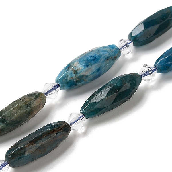 PandaHall Natural Apatite Beads Strands, with Seed Beads, Faceted, Oval, 20.5~26x8.5~12mm, Hole: 1mm, about 13~14pcs/strand, 15.35~15.55''...
PandaHall Natural Apatite Beads Strands, with Seed Beads, Faceted, Oval, 20.5~26x8.5~12mm, Hole: 1mm, about 13~14pcs/strand, 15.35~15.55''...