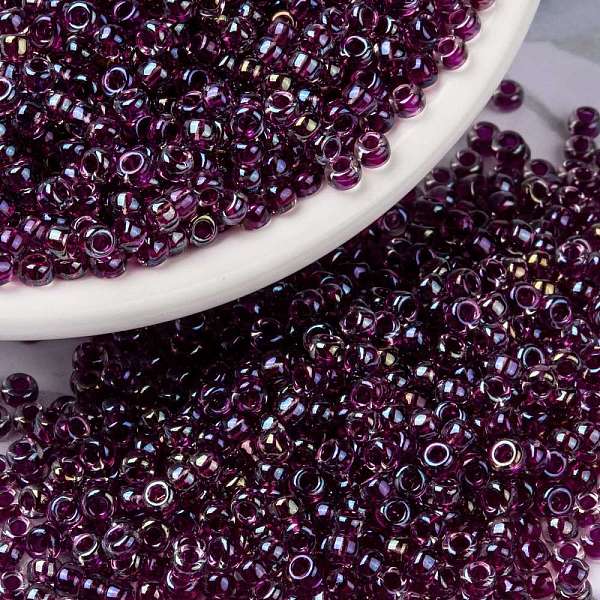 PandaHall MIYUKI Round Rocailles Beads, Japanese Seed Beads, 8/0, (RR3736), 3mm, Hole: 1.1mm, about 422~455pcs/10g Glass Purple
PandaHall MIYUKI Round Rocailles Beads, Japanese Seed Beads, 8/0, (RR3736), 3mm, Hole: 1.1mm, about 422~455pcs/10g Glass Purple