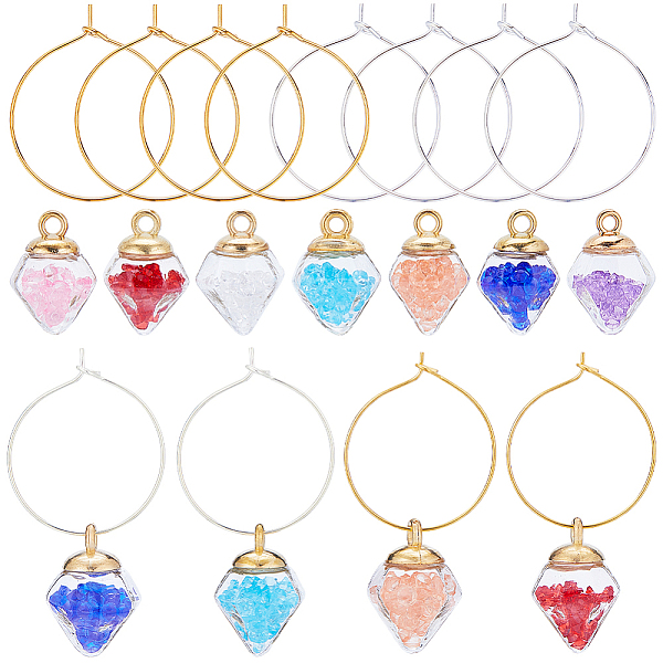 PandaHall SUNNYCLUE DIY Wine Glass Charm Jewerly Kit, Including 28Pcs 7 Colors Diamond Alloy Glass Pendants, 30Pcs Brass Wine Glass Charm..., Multicolor
PandaHall SUNNYCLUE DIY Wine Glass Charm Jewerly Kit, Including 28Pcs 7 Colors Diamond Alloy Glass Pendants, 30Pcs Brass Wine Glass Charm..., Multicolor