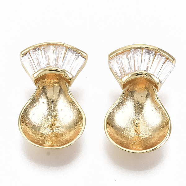 PandaHall Brass Micro Pave Cubic Zirconia Peg Bails Pendants, for Half Drilled Beads, Real 18K Gold Plated, Nickel Free, Fan & Teardrop..., Clear
PandaHall Brass Micro Pave Cubic Zirconia Peg Bails Pendants, for Half Drilled Beads, Real 18K Gold Plated, Nickel Free, Fan & Teardrop..., Clear