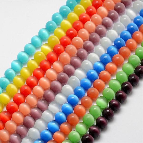 PandaHall Cat Eye Beads, Round, Mixed Color, 10mm, Hole: 0.8mm, about 39pcs/strand, 15 inch Glass Round Multicolor
PandaHall Cat Eye Beads, Round, Mixed Color, 10mm, Hole: 0.8mm, about 39pcs/strand, 15 inch Glass Round Multicolor
