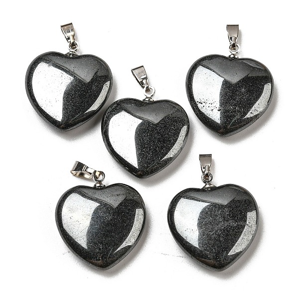 PandaHall Natural Non-magnetic Hematite Pendants, Heart, with Brass Findings, Platinum, 22~23x20~20.5x6~7.5mm, Hole: 5x8mm Non-magnetic...
PandaHall Natural Non-magnetic Hematite Pendants, Heart, with Brass Findings, Platinum, 22~23x20~20.5x6~7.5mm, Hole: 5x8mm Non-magnetic...