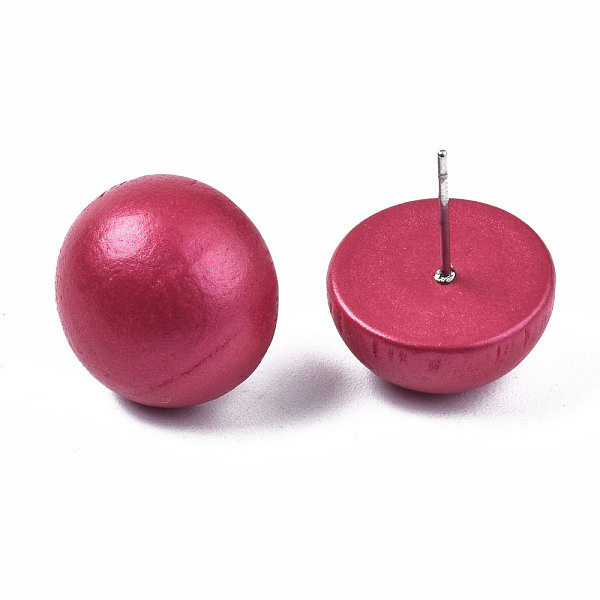 PandaHall Painted Half Round Schima Wood Earrings for Girl Women, Stud Earrings with 316 Surgical Stainless Steel Pins, Camellia, 15x8.5mm..., Pink
PandaHall Painted Half Round Schima Wood Earrings for Girl Women, Stud Earrings with 316 Surgical Stainless Steel Pins, Camellia, 15x8.5mm..., Pink