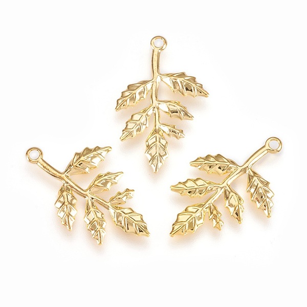 PandaHall Rack Plating Brass Pendants, Leaf, Golden, 26.5x17x1mm, Hole: 1.6mm Brass Leaf
PandaHall Rack Plating Brass Pendants, Leaf, Golden, 26.5x17x1mm, Hole: 1.6mm Brass Leaf
