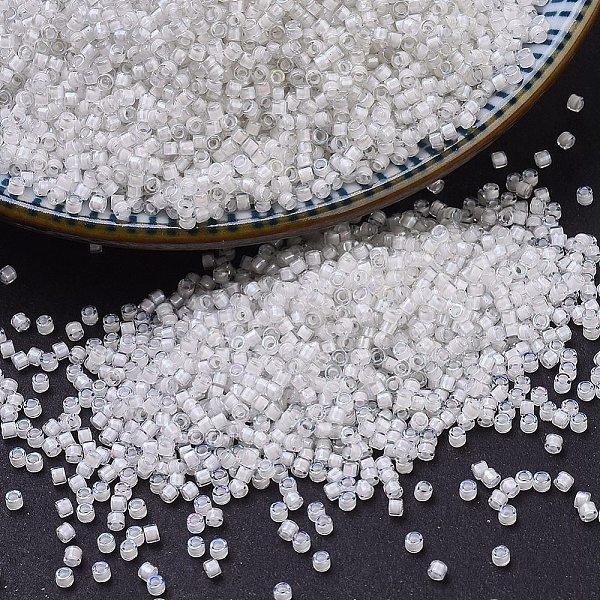 PandaHall MIYUKI Delica Beads, Cylinder, Japanese Seed Beads, 11/0, (DB0066) White Lined Crystal AB, 1.3x1.6mm, Hole: 0.8mm, about...
PandaHall MIYUKI Delica Beads, Cylinder, Japanese Seed Beads, 11/0, (DB0066) White Lined Crystal AB, 1.3x1.6mm, Hole: 0.8mm, about...