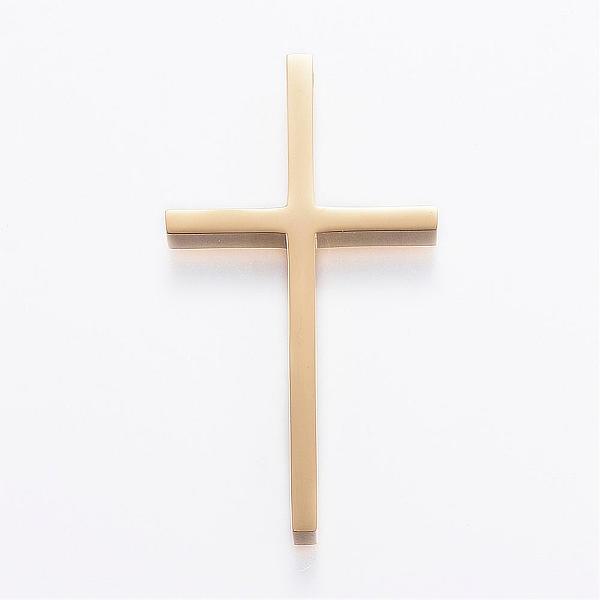 PandaHall 304 Stainless Steel Big Pendants, Latin Cross, Golden, 52x28x5mm, Hole: 3.5mm 304 Stainless Steel Cross
PandaHall 304 Stainless Steel Big Pendants, Latin Cross, Golden, 52x28x5mm, Hole: 3.5mm 304 Stainless Steel Cross