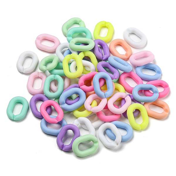 PandaHall Frosted Acrylic Linking Rings, Quick Link Connectors, for Cable Chain Making, Oval, Mixed Color, 19x14x4.5mm, Inner Diameter..., Multicolor
PandaHall Frosted Acrylic Linking Rings, Quick Link Connectors, for Cable Chain Making, Oval, Mixed Color, 19x14x4.5mm, Inner Diameter..., Multicolor